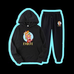 Evolve Apparel tracksuit available. Color : black.  Size : small & medium.